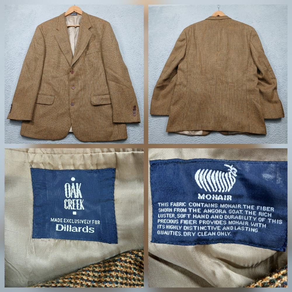 Oak Creek Wool‎ Mohair Blazer Mens Brown Sport Coat Dillard's read
